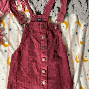 Maroon Rue21 Overall Dress